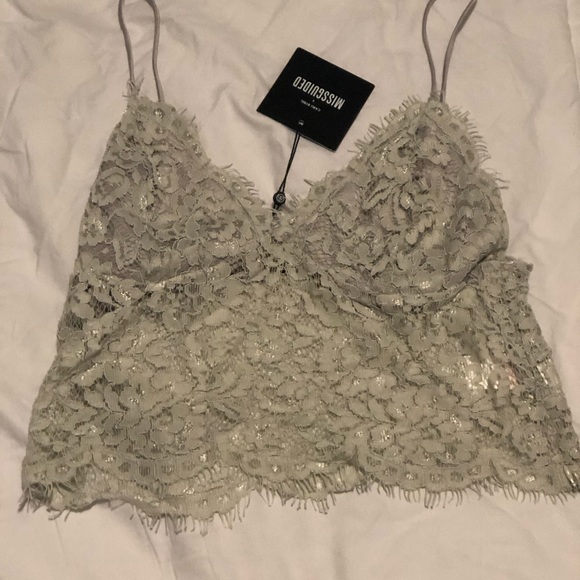 Missguided X Carli Bybel lace bralet Sz 6 - Picture 2 of 2